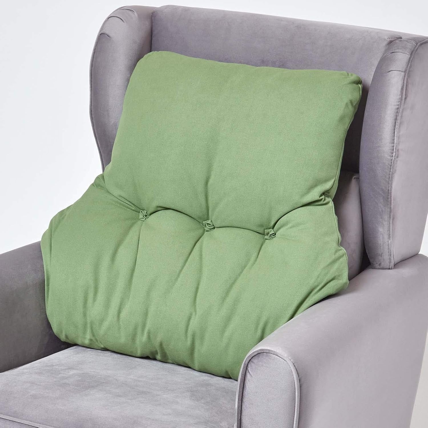 Cuscino Lombare per Poltrona con Rivestimento in Cotone 68 ¡Á 58 cm Verde